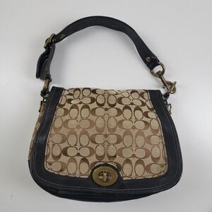 Coach 65th Anniversary Legacy Signature Flap Shoulder Bag Purse 11147 Monogram